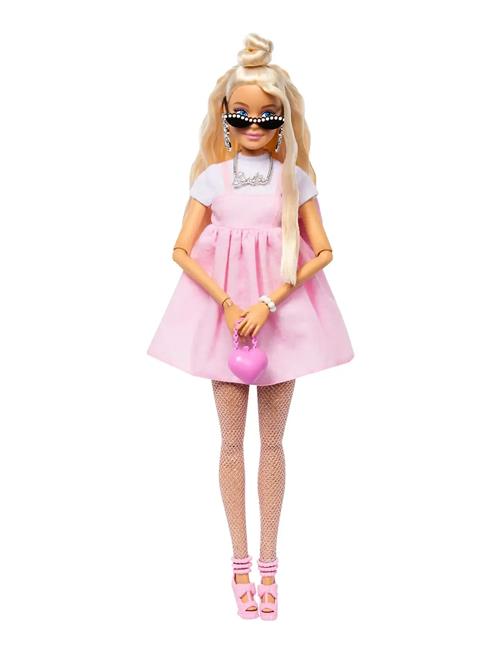 Barbie | Deluxe Style Doll #3 In Pastel Pink Core Dress With Oversized Bow, Blond Hair | ONE SIZE