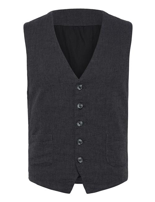 Lindbergh | Cotton Linen Waistcoat | L