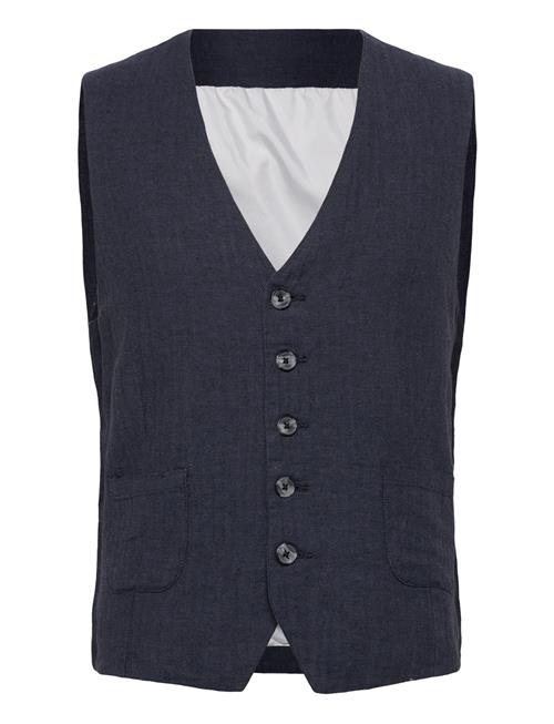 Lindbergh | Cotton Linen Waistcoat | L
