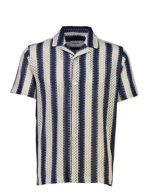 Lindbergh | Bold Striped Resort Shirt S/S | M