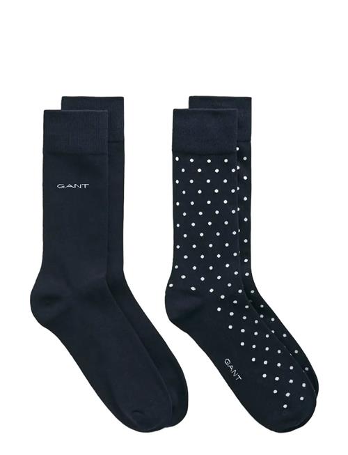 GANT | Dot And Solid Socks 2-Pack | 40-42