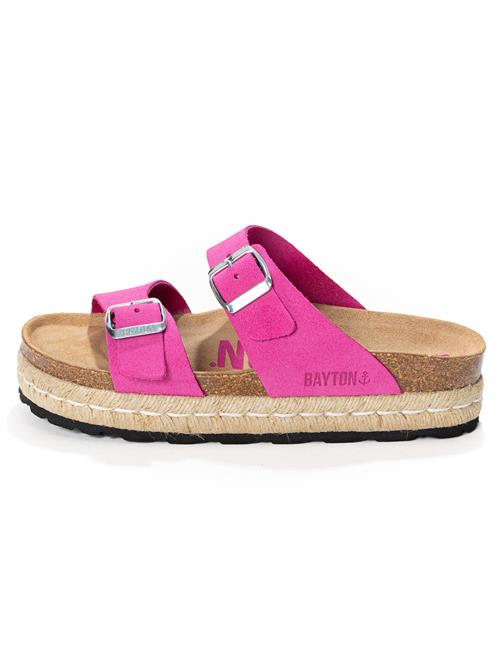 Bayton Pantoletter 'ALCEE'  lysebrun / magenta