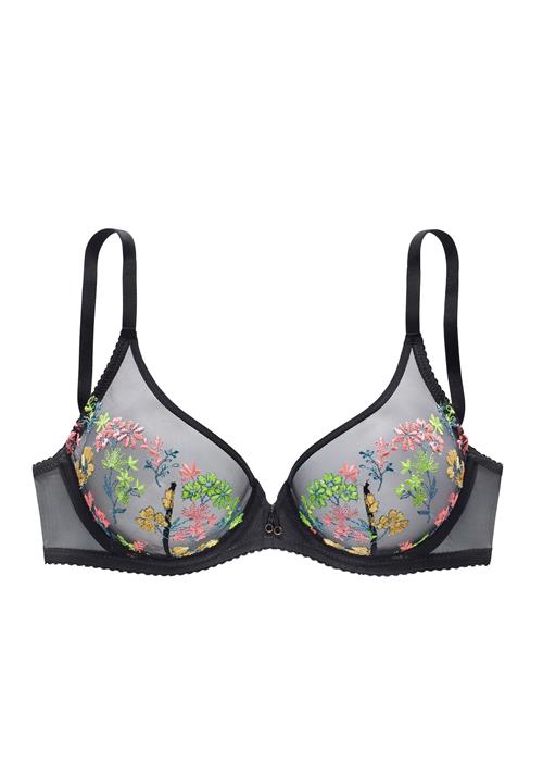 LASCANA BH  blå / græsgrøn / lyserød / sort