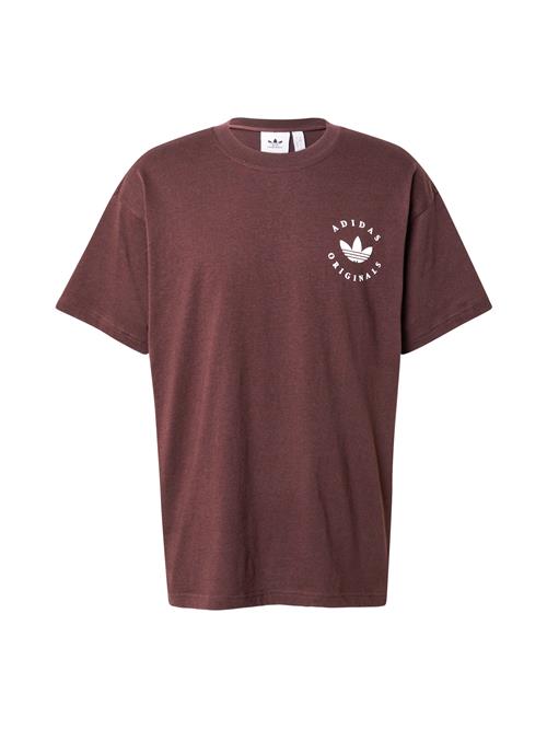 ADIDAS ORIGINALS Bluser & t-shirts 'Trefoil'  brun / hvid