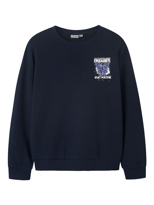 NAME IT Sweatshirt 'NKFVASACHA'  marin / royalblå / hvid