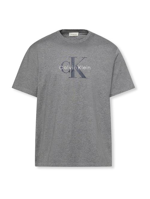 Calvin Klein Jeans Bluser & t-shirts 'Hero'  grå-meleret / sort / hvid