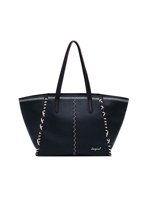 Desigual Shopper 'Manhattan Pespuntes Guimar'  sort / hvid