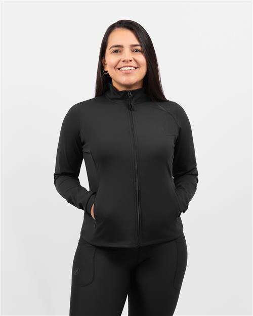 Lily Black Zip Long-Sleeve