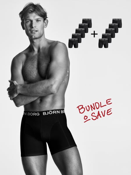 Björn Borg Cotton Stretch Boxer 10-pack Black, 36-40