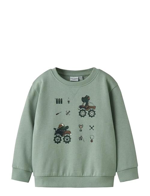 name it | Nmmvimo Ls Nreg Aop Sweat Bru | 92