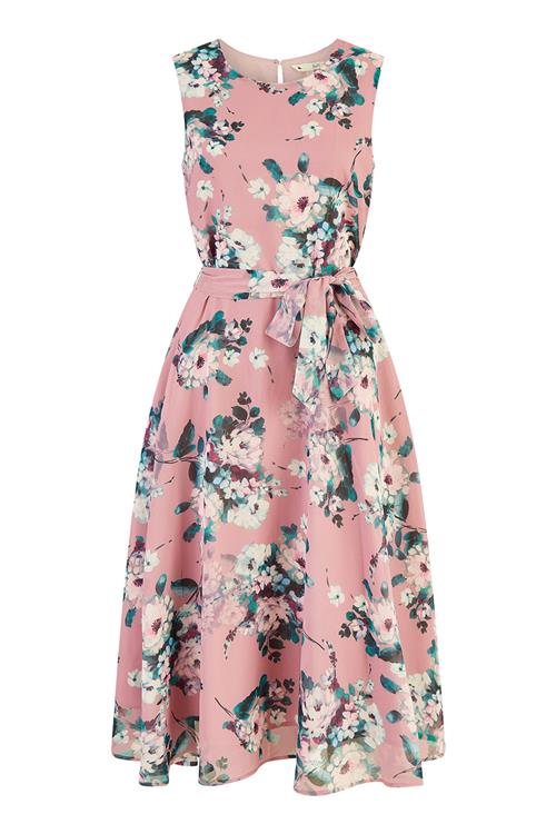 Yumi Kjole  blandingsfarvet / pink