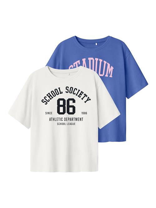 NAME IT Bluser & t-shirts 'NKFlaisa'  royalblå / lyserød / sort / hvid