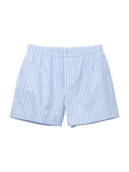 Pull&Bear Bukser  blå / hvid