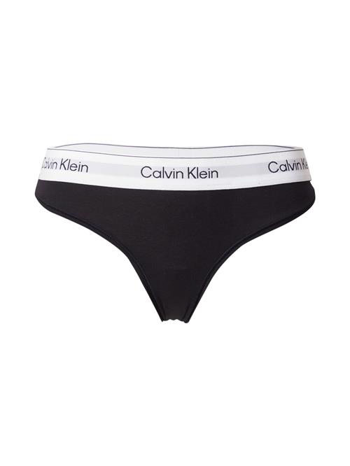 Calvin Klein Underwear String  lysegrå / sort / hvid