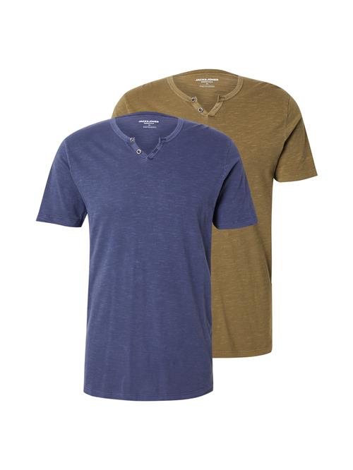 JACK & JONES Bluser & t-shirts 'JJESPLIT'  marin / khaki