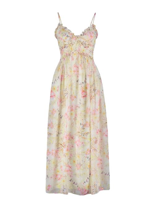 Trendyol Sommerkjole  ecru / gul / lyserød / hvid