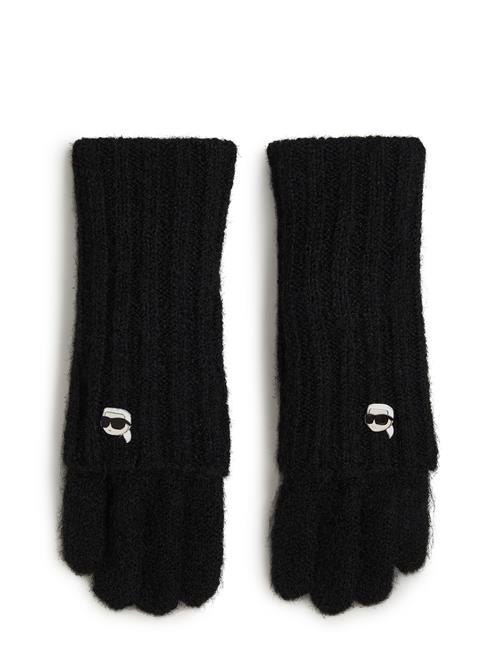 Karl Lagerfeld Fingerhandsker 'Ikon'  sort