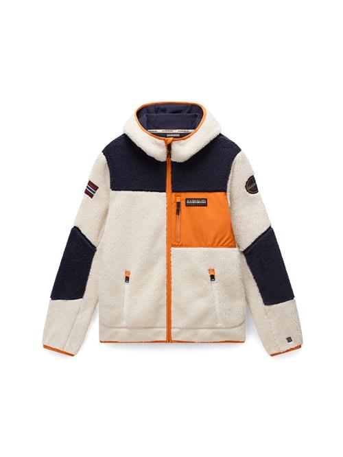 NAPAPIJRI Fleecejakke 'Yupik'  beige / mørkeorange / sort