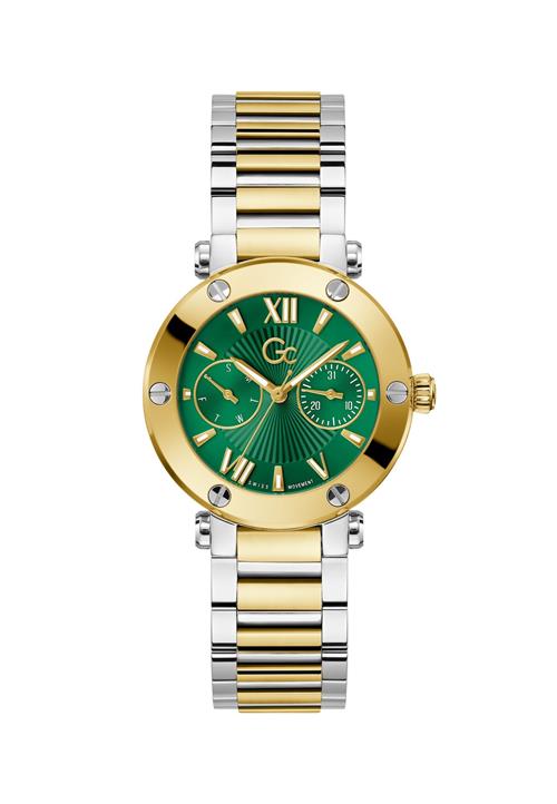 Gc Analogt ur 'Aura'  guld / grøn / sølv