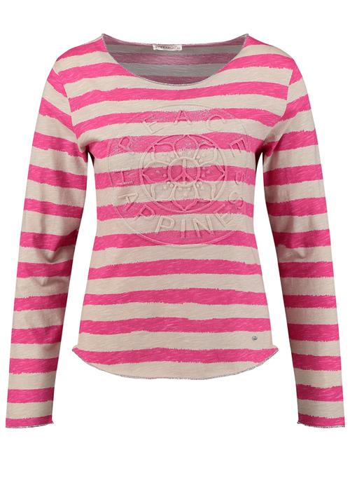 Key Largo Shirts 'Happiness'  beige / lyserød