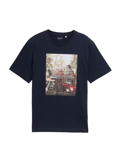 TOM TAILOR Bluser & t-shirts  mørkeblå / rød / sort / hvid