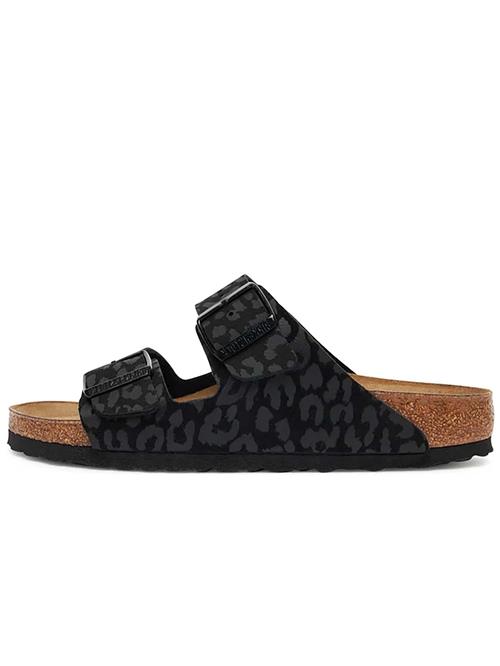 BIRKENSTOCK Pantoletter 'Arizona'  basalgrå / sort