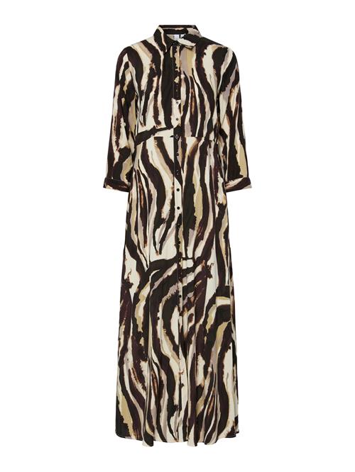 YAS Kjole 'YASSAVANNA'  creme / kit / karamel / sort