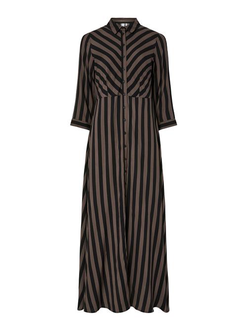 YAS Kjole 'YASSAVANNA'  brun / sort