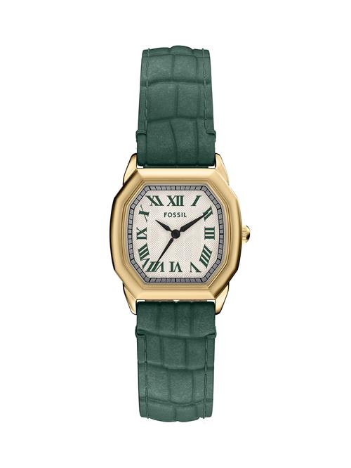 FOSSIL Analogt ur 'HARLOW'  guld / grøn / sort / hvid