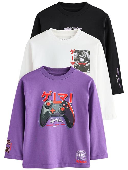 Next Shirts  grå / lilla / sort / hvid