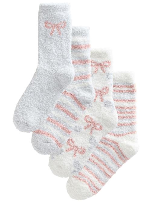 Next Sokker  ecru / pastelblå / koral