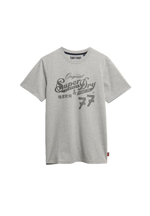 Superdry & Co Bluser & t-shirts 'LEATHER & BOOT'  mørkegrå / grå-meleret