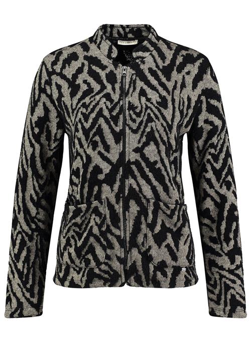 Key Largo Cardigan 'Cosmic'  grå-meleret / sort