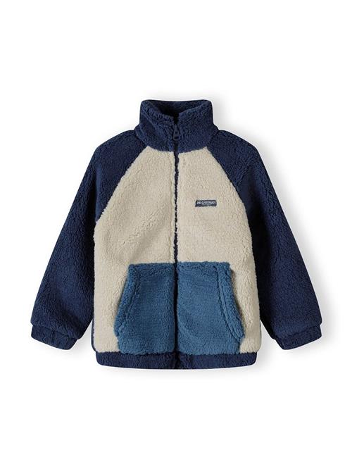 MINOTI Fleecejakke  creme / royalblå / mørkeblå