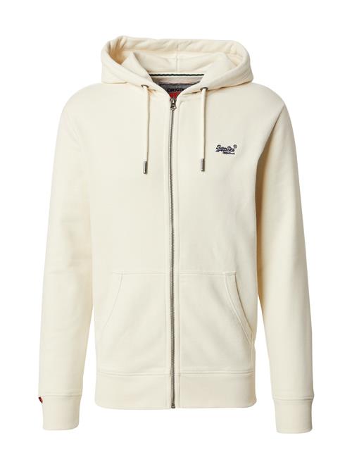 Superdry & Co Sweatjakke 'Essential'  naturhvid