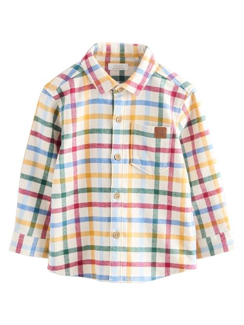 Next Skjorte  ecru / gul / mørkegrøn / rød