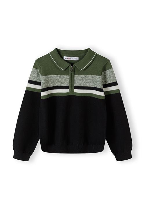 MINOTI Pullover  grøn / khaki / sort / hvid