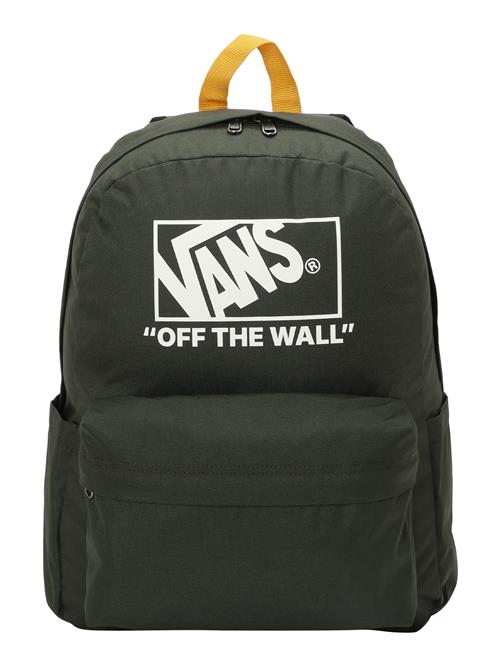 VANS Rygsæk 'Old Skool'  mørkegrøn / hvid