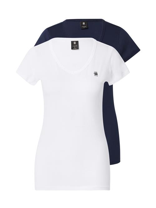 G-STAR Shirts  blå / sort / hvid