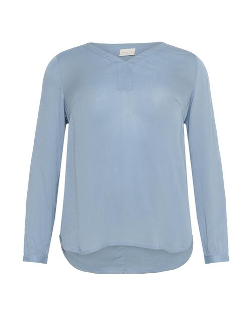 KAFFE CURVE Bluse 'KCAmi'  lyseblå