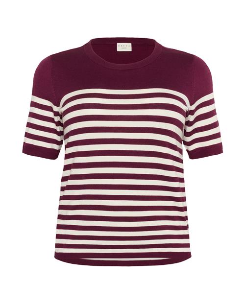 KAFFE CURVE Pullover 'KCLizzy'  bær / hvid