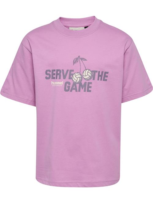 Hummel Shirts  ecru / grå / blomme