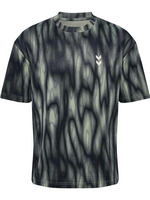 Hummel Funktionsskjorte 'Hiit'  gran / pastelgrøn / hvid