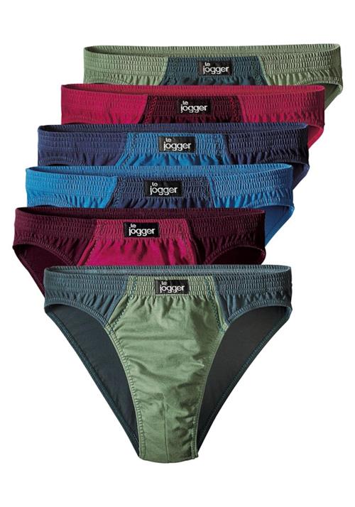 LE JOGGER Slip  azur / khaki / gran / vinrød