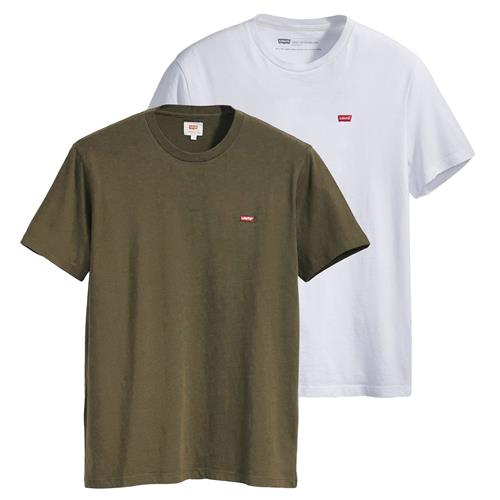 LEVI'S ® Bluser & t-shirts  grøn / hvid