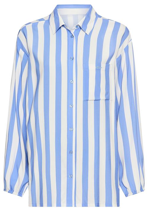 s.Oliver Soveskorte  azur / hvid