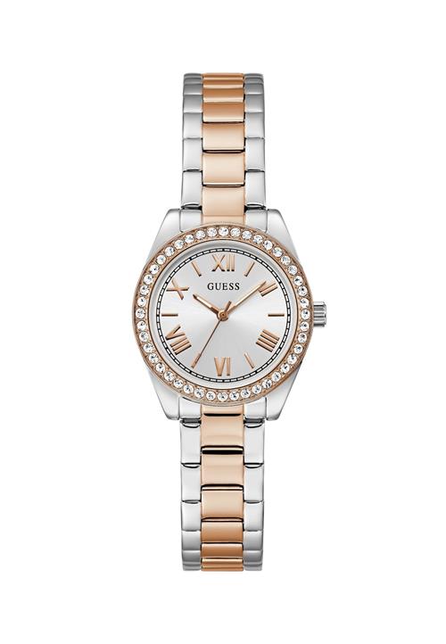 GUESS Analogt ur 'Mini Luna'  rosa guld / sort / sølv