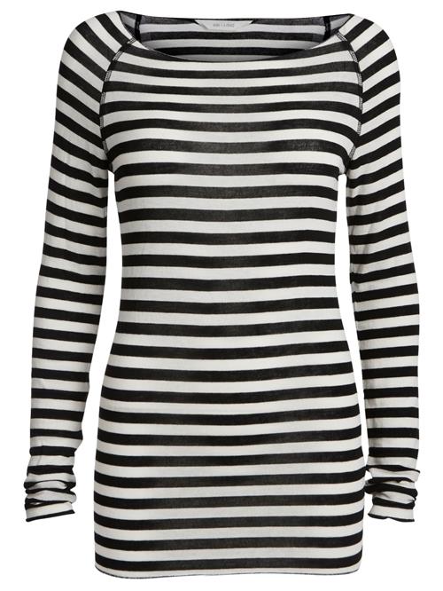 Gai+Lisva Shirts 'Amalie Stripe'  sort / offwhite