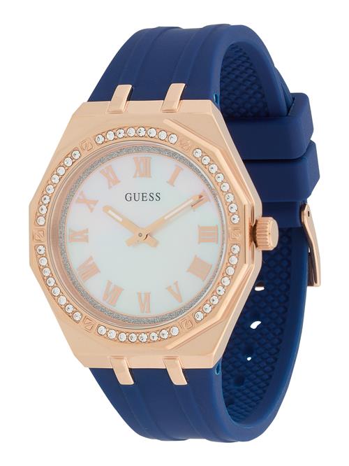 GUESS Analogt ur  blå / guld / hvid