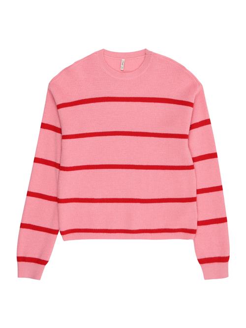 ONLY GIRLS Pullover 'KOGFfancia'  lyserød / rød